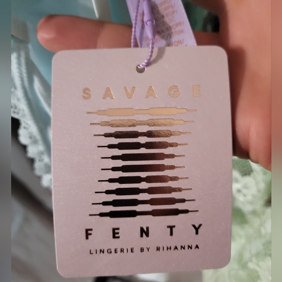 Savage X Fenty 2 piece pijama 95% Rayon, Pistacio color, 3X - Picture 12 of 13